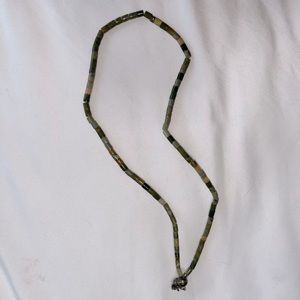 Green Vintage Heishi Necklace
